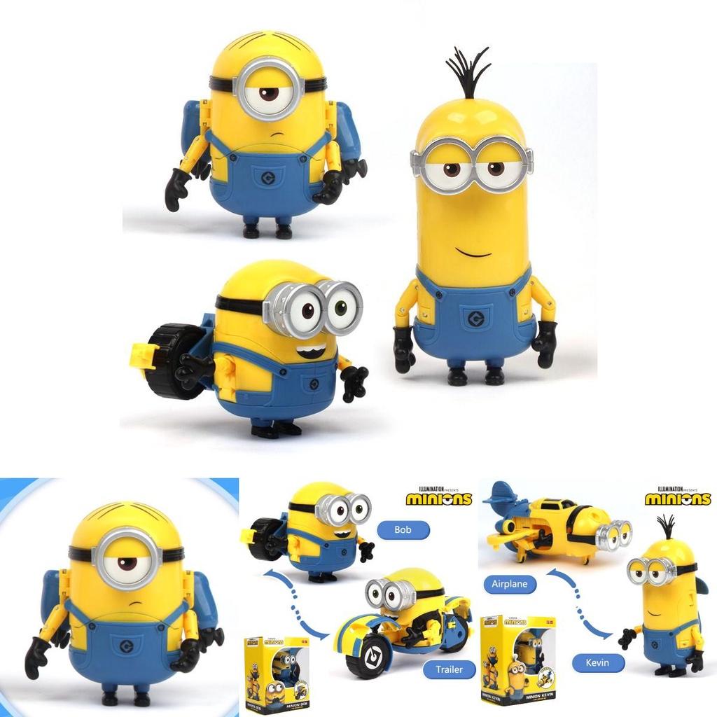 Гадкий Я Миньоны Кевин Стюарт Боб Фигурка Деформация Модель Игрушечная Машинка Соберите Всю Линию Для Максимального Экшена!
