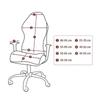 Zipper Chair Cover Durable Gaming Chair Cover Elastic Protection for Armchair Wear-resistant Slipcover with Zipper for Office