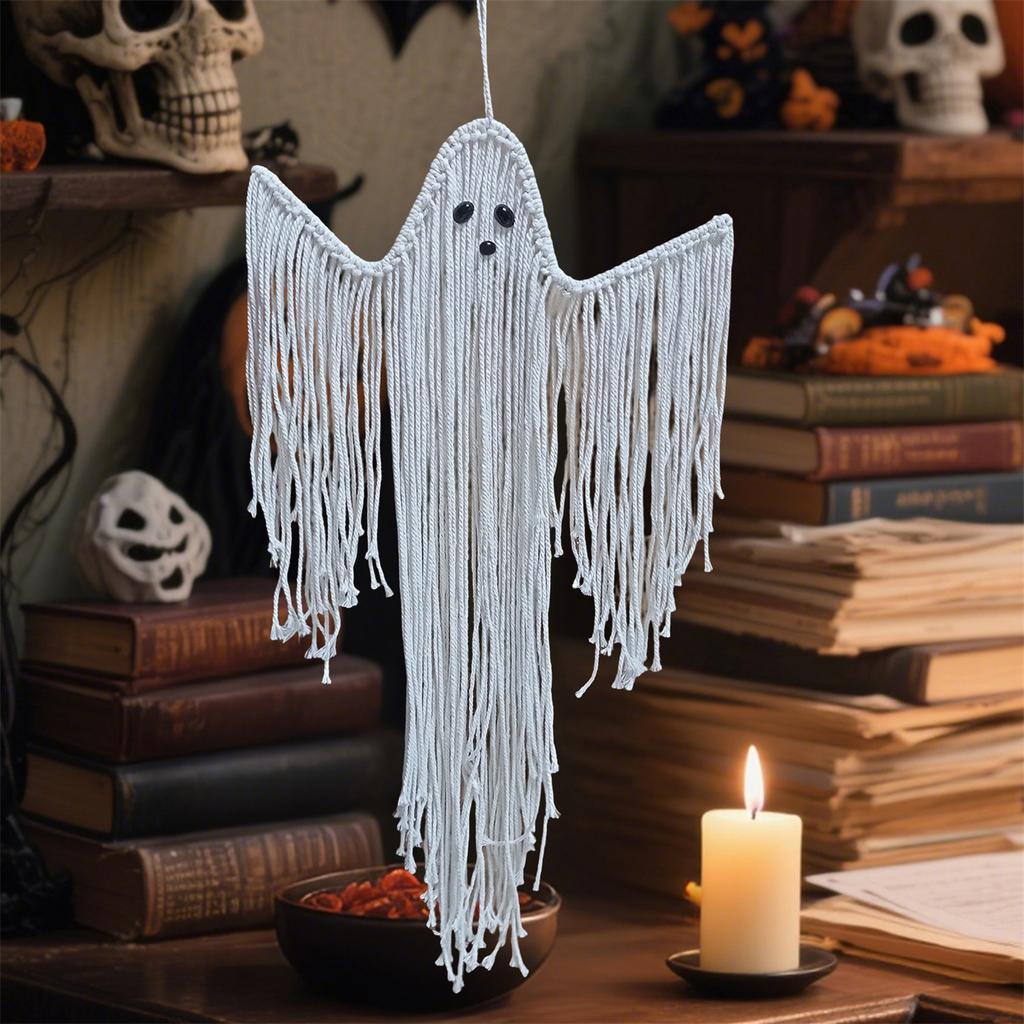 Halloween Knot Horror Decoration, Handmade Woven Wall Hanging Home Decor Accessory