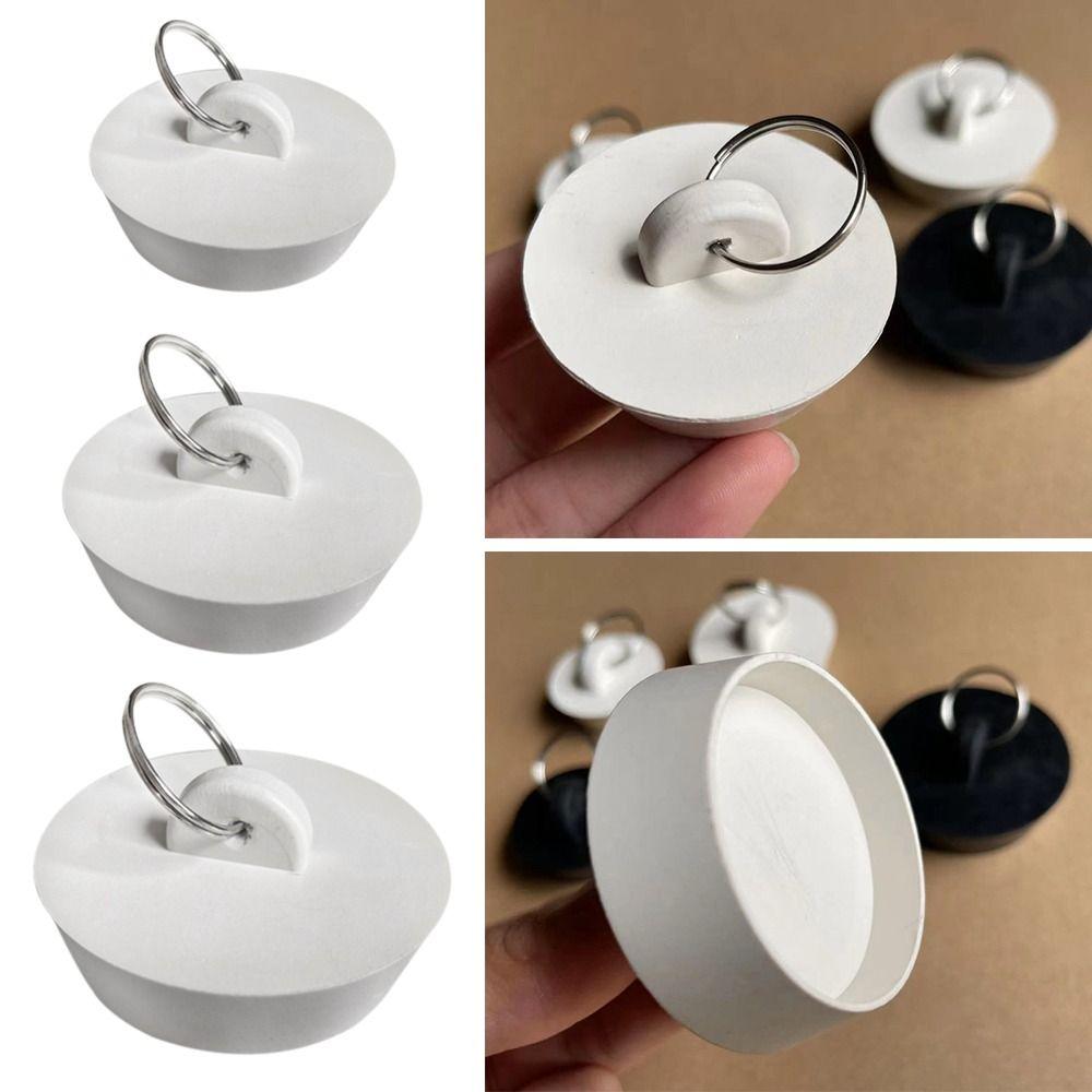 3pcs/set Useful Leakage-proof Round Sewer Drain Cover Bathroom Supplies Bathtub Stopper