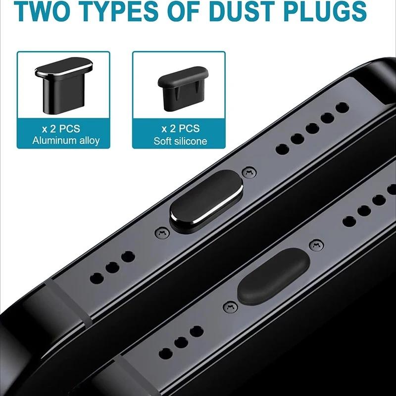 Type‑C Dust Plug & Charging Port Cleaning Stick, Anti‑Dust Port Cover Protector, Compatible with iPhone 15 16 17 18 Series