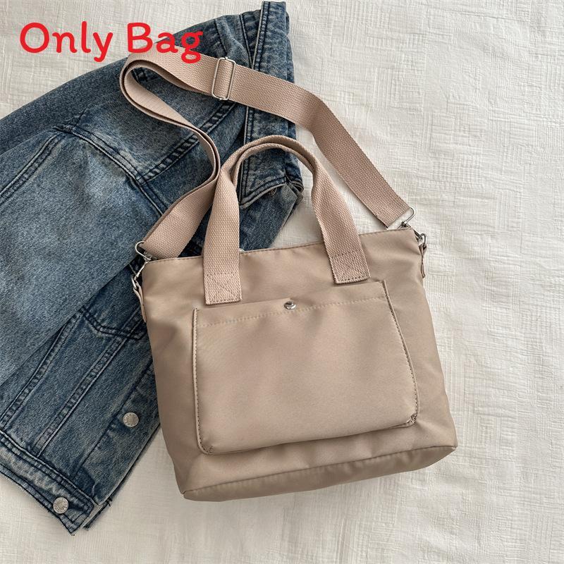 Casual Womens Canvas Crossbody Bag With Soft Structure And Inner Pouch For Spring Fashion