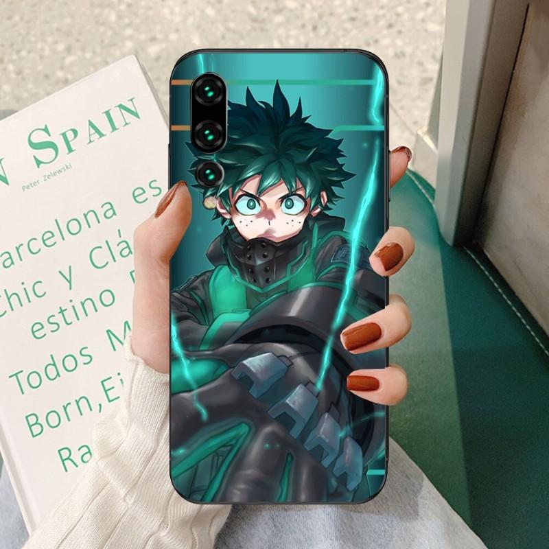 Чехол для телефона с изображением аниме «Мой герой Академии» для Huawei P50 P40 P30 Pro Lite P Smart 2021 2019 Magic 3, мягкий черный чехол для телефона