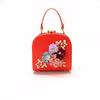 Women Fashion Casual Chain Box Bag Shoulder Bag Pearl Flower PU Leather