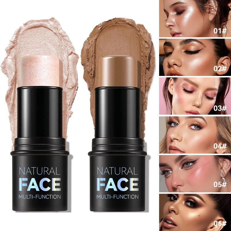 Многофункциональные румяна для лица Natural Face, кремовая текстура, стойкая, легко растушевывается, доступно 5 оттенков, портативный макияж для щек и губ