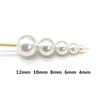 4-12mm Round ABS Cheap Shape Imitation Pearls White Beads Handmade DIY Bracelet Jewelry Accessories Making Wholesale