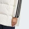adidas Женская куртка пуховик с капюшоном, в полоску, на молнии, с длинным рукавом, верхняя одежда KC2485