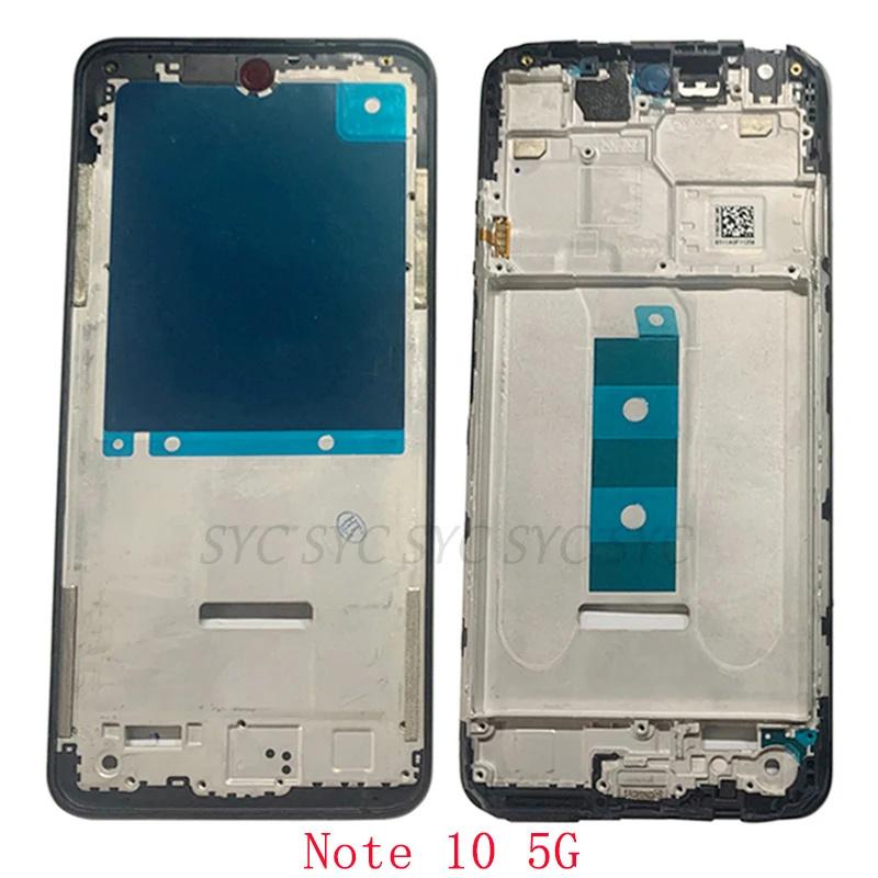 For Xiaomi Redmi Note 10 / Note 10S / Note 10 Pro 5G LCD Front Housing Middle Frame Bezel Chassis Replacement Parts