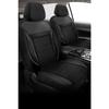 Мягкий жаккардовый чехол на сиденье автомобиля, черный - передний и задний полный комплект - универсальный