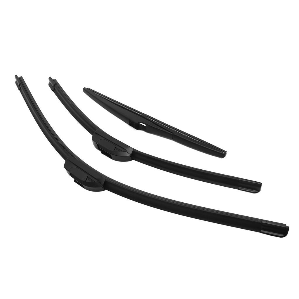 Windshield Wiper Blades Set 24in 17in 12in Quiet High Efficiency Replacement for Mirage 2014 2020 Left Hand Drive