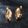 1 Pair Gold Color Hollow Out Drop Dangle Earrings for Women Crystal Zircon Hoop Earrings Wedding Jewelry