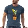 Funny Pineapple with Sunglasses TShirt Big and Tall Solid Color TShirt