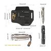 VIPERADE PJ13 Plus Sheath for EDC Pocket Organizer for EDC Sheath with Key Flashlight Pen Leather Sheath for Leatherman Multi-Tool Belt, Men, Holder,