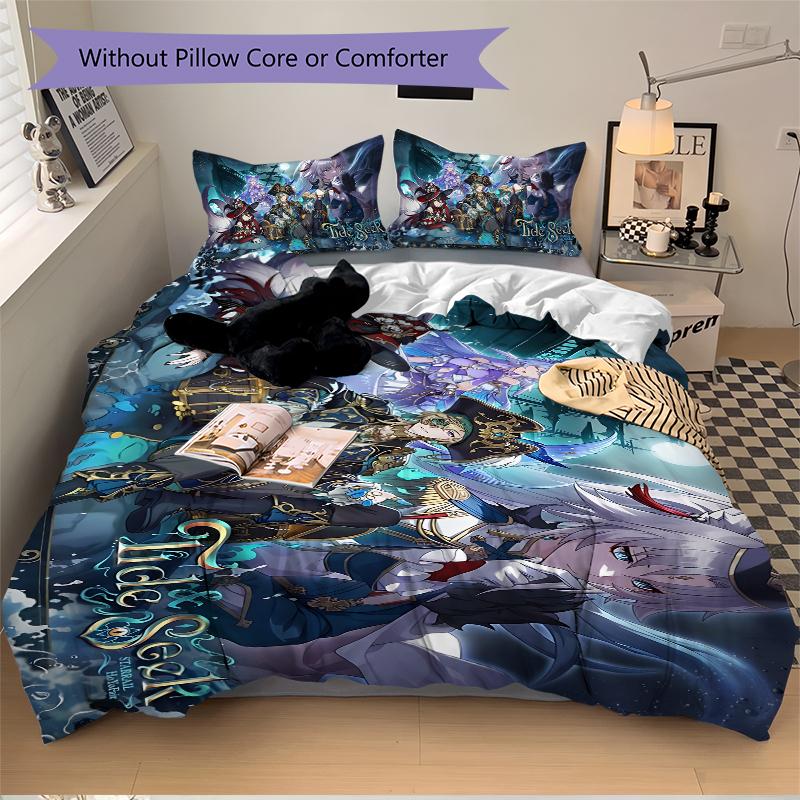 3Pcs Fantasy Creatures Battle Bedding Set Soft Fabric Duvet Cover Pillowcases Home Xmas Halloween Gift 1 Duvet Cover 2 Pillowcase S1759