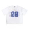 Mens Loose Fit Cotton Tee With Letter Print Mesh Cutout Design Hip Hop Streetwear Short Sleeve T-Shirt