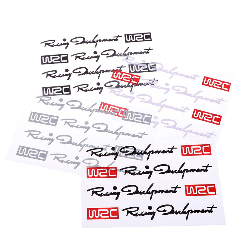 Trim Decals Vinyl Stickers Car Door Handle Decal WRC World Racing Car Stickers Dual Color Design