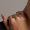 Bague - LUXENTER - Alphabet - Argent sterling 925 - Zircone cubique - Taille réglable