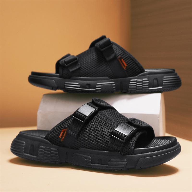 Stylish Brand Male Slippers Soft Open-toe Sandals Summer Beach Casual Shoes Slides Original Men Flip-flop Summer Men's Sandals