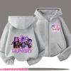 2026 Fall Magic Fantasy Zip Hoodie for Girls Boys Cute Princess Style Pullover Sweatshirt Trendy Korean Style Daily Casual Wear