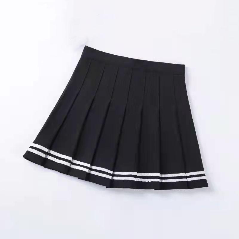 Юбки, женские вечерние полосатые юбки трапециевидной формы для девочек, школьная форма, юбки больших размеров, модная плиссированная юбка Y2k, повседневная тонкая мини-юбка