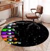 Among Us Pattern Round Rug, Indoor/Outdoor Mat, for Picnic, Gameroom, Bedroom, Office, Living Room, Home Decor Carpet, Birthday Gift