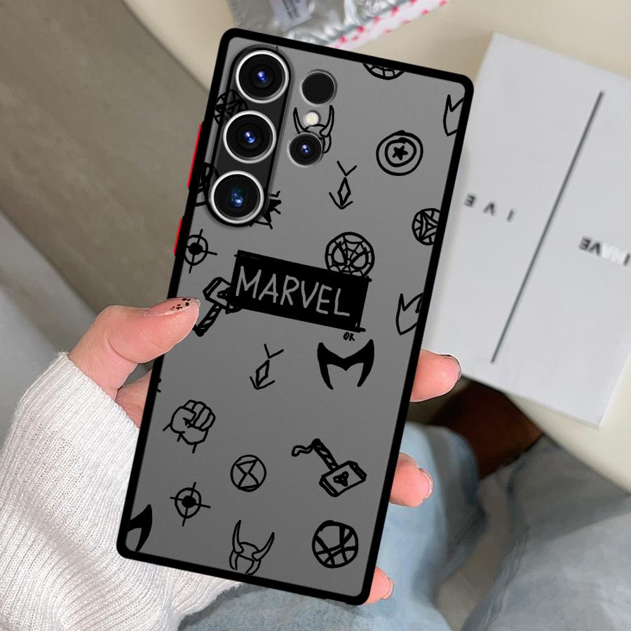 Чехол с логотипом героя Marvel для Samsung Galaxy S26 S24 Plus Note 20 10+ S25 Ultra S21 S20 S23 FE S22 Funda Чехол для телефона