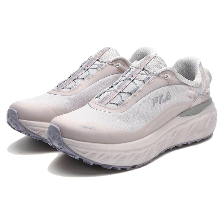 Fila Boa Explorer Comfortable Durable Fabric Synthetic Leather Shock Absorbing Low Top Running Shoes Women Sneaker Parchment-Pink A12W341209FSG