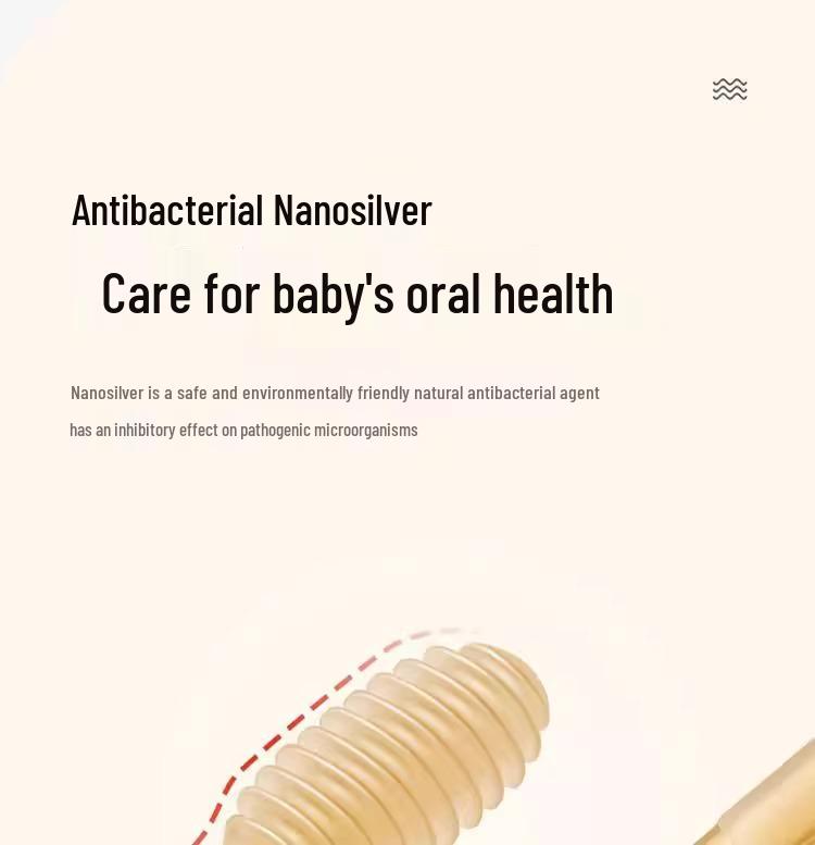 Upgraded Soft Silicone Baby Toothbrush & Tongue Scraper for 0-18 Months - Includes Storage Box