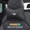 Ergonomic Breathable Leather Car Headrest Premium Interior Accessory For BMW G80 G06 G07 G42 G14 G15 G16 F82 F20 F21 F83 M2 M3 M