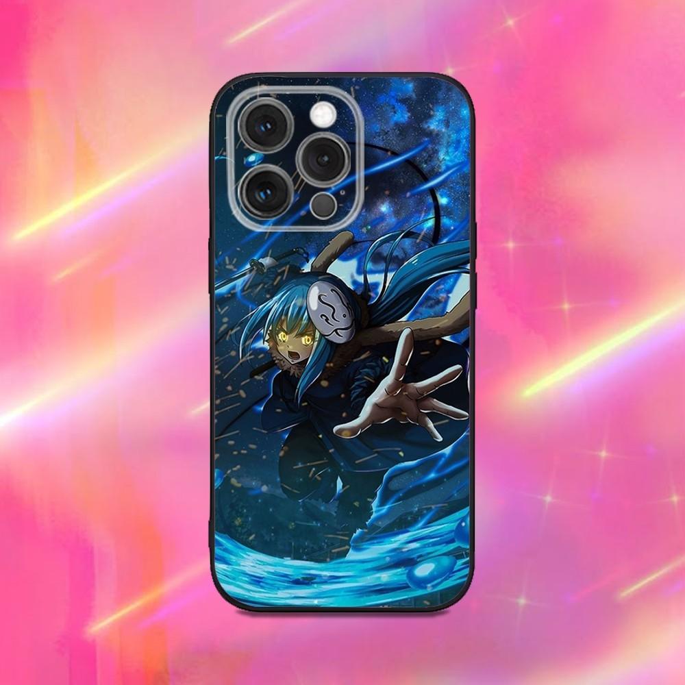 Чехол для телефона Rimuru Tempest T-Tensei для iPhone 16,15,14,13,12,11,Pro,Max,Plus,X,XS,XR,SE,8,7,Mini, Мягкий силиконовый черный чехол
