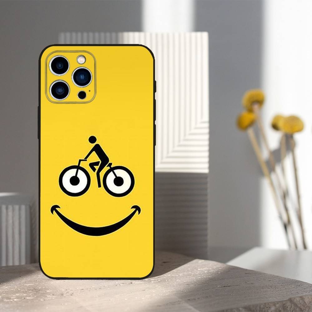 Чехол из мягкого силикона черного цвета с изображением велосипеда TOUR DE France для iPhone 12,16,11,14,15,17,13,X,Mini,SE,XS,Plus,Pro Max,8,7,XR
