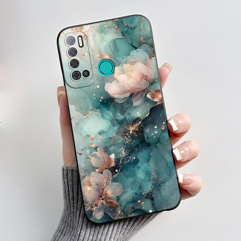 Защитный противоударный мягкий чехол для телефона Tecno LC7/Pouvoir 4/Pouvoir 4 Pro/LC8/Spark Power 2 Черный чехол Уникальный дизайн Обложка