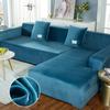 Velvet Fabric Fits Couch Armchair Loveseat Or Chaise Lounge Purchase Two Separate Covers To Cover Your Whole L -Shaped Sofa