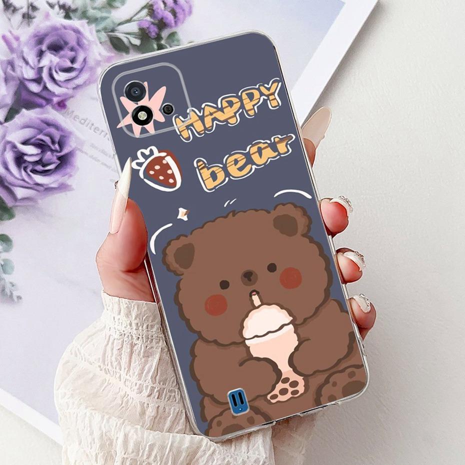 Cute Cartoon Case For Realme C11 (2021) Soft Silicone TPU Back Cover For Realme C11 2021 RMX3231 Phone Cases
