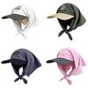 Fashion Strap Duck Tongue Hat Quick Drying Sun Protection Hat with Adjust Headscarf Sun Visor Hat for Women Summer