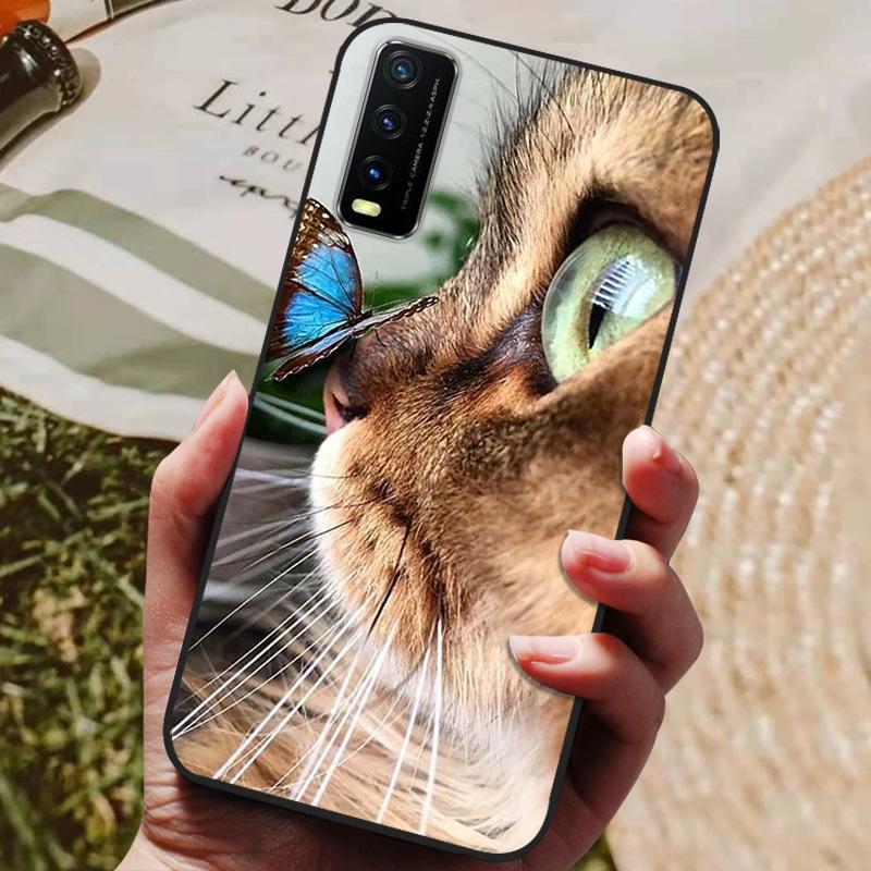 Чехол для Vivo Y11S Силиконовый Мягкий ТПУ Чехол для Телефона Для Vivo Y12s V2027 Чехол Мультяшный Чехол Защитный Бампер Для Vivo V2032 Y11s
