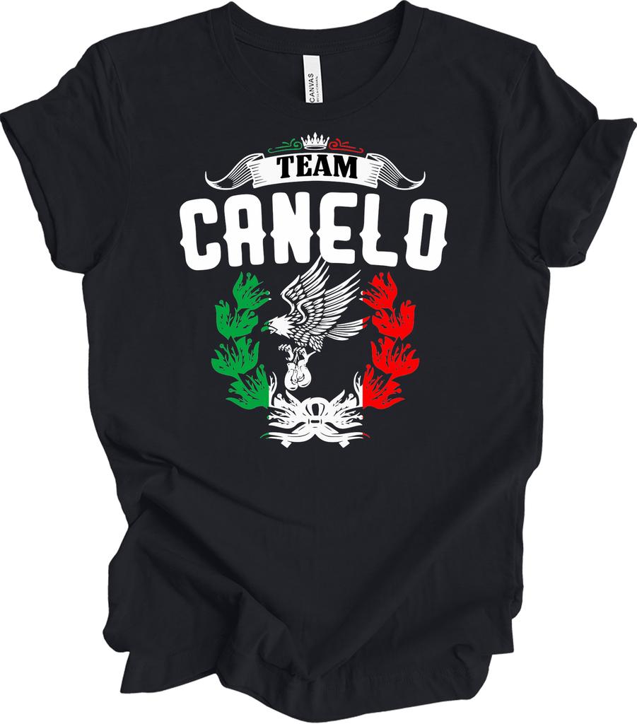 Unisex shirt Cotton Oversize Large Size Team Canelo Mexico Flag Vintage Boxing Alvarez Fight Night Gift T-Shirt