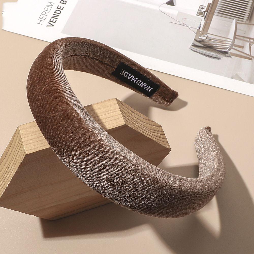 Мягкий бархатный ободок, модная осенне-зимняя повязка для волос, женская повязка на голову, головной убор из губки