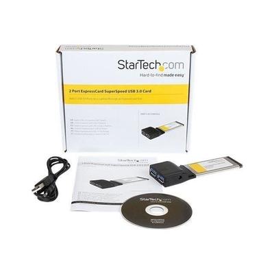 Адаптер ExpressCard на 2 порта USB 3.0 с поддержкой UASP - STARTECH