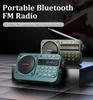 Мини-портативный FM-радио HD со светодиодным дисплеем, радио-рекордер, беспроводной Bluetooth-динамик, Hi-Fi музыкальный плеер без потерь, поддержка TF U диска