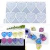Silicone Mold for Earrings Pendant Elegant Heart Shape Mold for Artistic Crafts