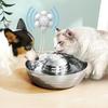 Petavista Dog Water Fountain Stainless Steel Pet Drinking Fountain for Cats Dogs 2L Ultra-Quiet Automatic Fountain Dog Drinker