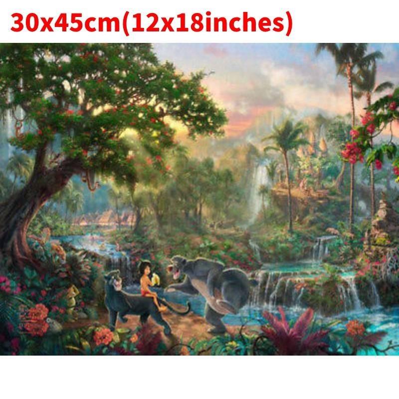 Холст Настенное Искусство Принцесса Русалочка Для Современного Сказочного Декора Спальни Мультяшный Стиль Красочная Картина С Рамкой Распылением Различные Размеры