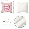 Easter-themed Pink Pillow with 2D Printed Bunny Egg Design Polyester pillowcase, sofa decorative cushion cov Headboard Pillow