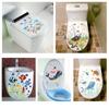 Commode Ornament Home Decor Bathroom Cartoon Fish Sea-lives Decals Toilet Stickers Underwater World