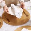 Round Woven PP Placemats Heat Resistant & Oil Proof Simple Solid Color Table Mats for Dining Kitchen Table Modern Home