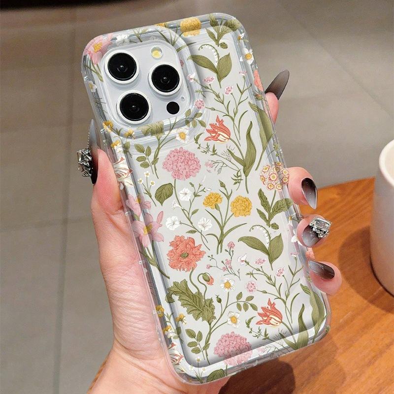 Ins Свежие Цветы для Чехла на Телефон iPhone14/13Pro Apple 16/15Promax Женский 12