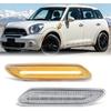 Nilight Fender Side Marker Lights 2PCS for 2011-2016 MINI Cooper R60 Countryman R61 Paceman 27LED Clear Len Amber Waterproof Shock Resistant Plug and