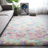 Shag Area Rug for Living Room Fuzzy Plush Indoor Bedroom Carpet Tie Dye Thickened