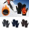 1 Pair Winter Polar Fleece Gloves Men Women Warm Outdoor Cycling Driving Gloves Windproof Non-Slip Soft Thickened Gloves
